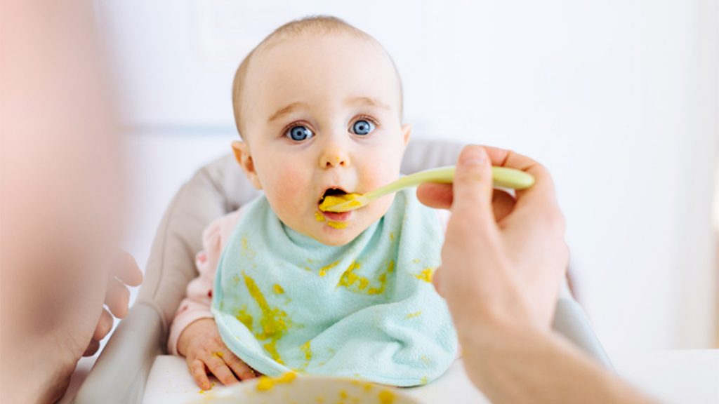 Bebé come tupper de comida casera ecológica